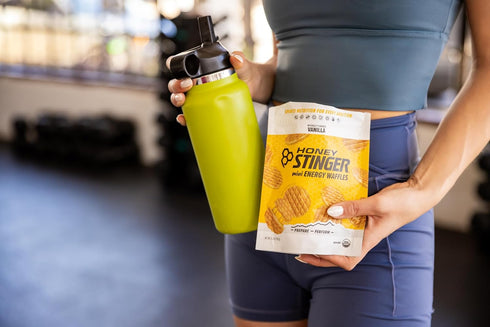 Honey Stinger Organic Mini Vanilla Waffles, Energy Stroopwafel for Exercise, Endurance and Performance, Sports Nutrition for Home & Gym, Pre and P...