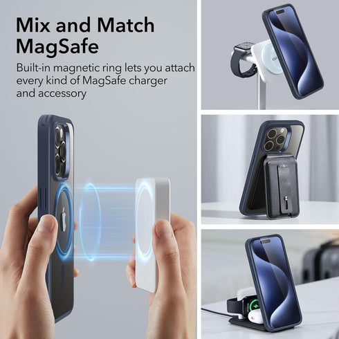 ESR for iPhone 15 Pro Max Case, Compatible with MagSafe, Military-Grade Protection, Yellowing & Scratch-Resistant Back, Magnetic Phone Case for iP...