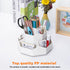 Pencil Pen Holder for Desk, 9 Slots 360 Degree Rotating Desk Organizer, Desktop Storage Pen Organizers Stationery Supplies, Cute Pencil Cup Pot fo...