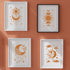 Wall Stencils for Painting 12X8 inches Reusable Star Moon Tile Stencil Walls Concrete Floor Stencils for Painting Patio Wall Cement Bathroom Floor...