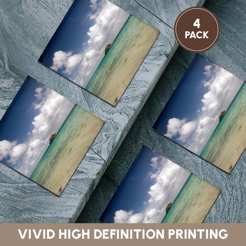 3dRose CST_205337_3 Paddys Island from Devils Beach Turtle Island Yasawa Islands Fiji Ceramic Tile Coasters (Set of 4)...