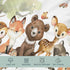 Woodland Animal Friends Changing Pad Cover for Baby Girl Boy, Natural Forest Deer Bear Fox Owl Diaper Change Table Covers, Soft Stretchy Safe Snug...