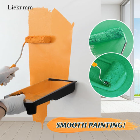 LIEKUMM 2 Inch Small Paint Roller Covers, Mini Microfiber Paint Roller, House Painting Supplies, Home Painting DIY Tools, White, Pack of 20...