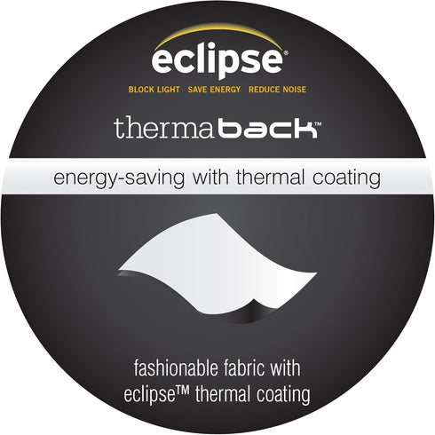 ECLIPSE Blackout Thermal Rod Pocket Window Curtain for Bedroom or Nursery (1 Panel) 42 in x 84 in...