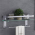 VOLPONE Glass Shelf with Towel Bar 15.7in Silver Bathroom Shelf Wall Mount Rustproof Bathroom Wall Organizer 1 Tier (Silver)...