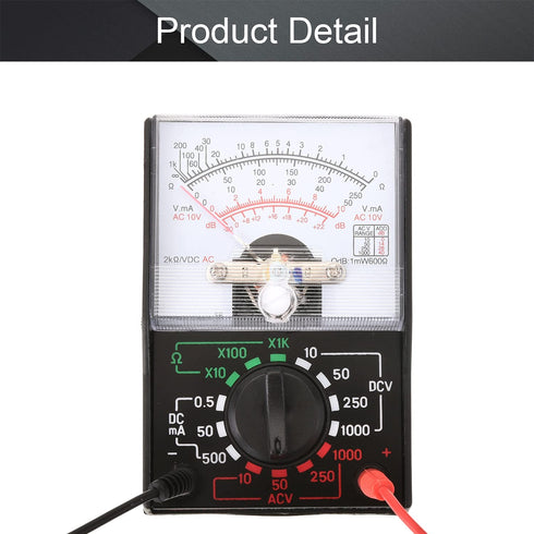Fielect MF110A Digital Multimeter with DC AC Voltmeter and Ohm Volt Amp Tester and Diode Voltage Tester Meter with Test Probe...