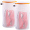 Kimmama Shoes Wash Bags,Sneaker Mesh Washing Bag,Shoe Cleaning Laundry Bag for Gym Shoes,Sneaker,Yeezt Boost,Slipper,Honeycomb Fabric,Orange Zippe...