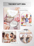 Compact Mirror for Purse, Double-Sided 1X/2X Magnifying Metal Pocket Makeup Mirrors(Round, Silver)...