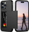 Nvollnoe Compatible with iPhone 15 Pro Max Case with Card Holder Heavy Duty Protective Dual Layer Shockproof Hidden Card Slot Slim Wallet Phone Co...