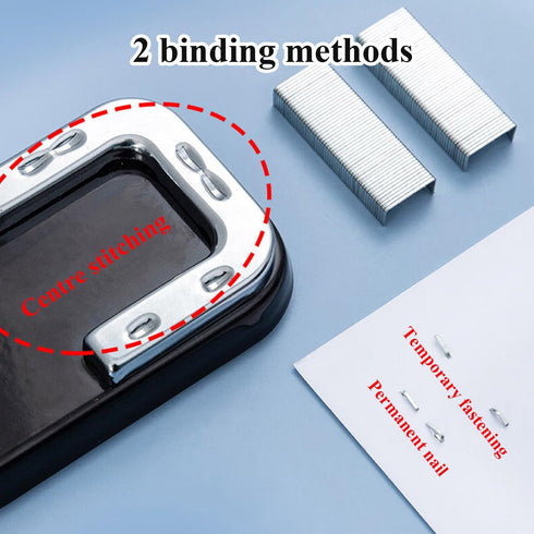 M&G Desktop Stapler Portable Stapler with 50 Sheet Capacity, 360 Rotation Design, Two Binding Modes, Classic Stapler with 1000 Staples, Durable St...