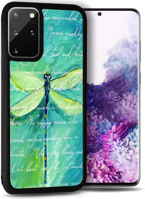for Samsung S21, for Samsung Galaxy S21 4G 5G, Durable Protective Soft Back Case Phone Cover, HOT12281 Green Dragonfly...