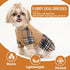 Dog Sweaters for Small Dogs Girl Fleece Fall Fog Sweater Dress with Plaid Tutu Thanksgiving Dog Clothes Outfit Female Holiday Pet Apparel,XXS...