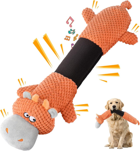 Squeaky Dog Toys for Large Dogs, Plush Stuffed Dog Toys Interactive Tug of War Dog Toys with Crinkle Paper…...