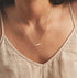 Dainty Gold Bar Necklace 14K Gold Plated Tiny Bar Pendant Necklaces Small Coin Choker Necklace for Women...
