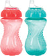 Nuby 2-Pack No-Spill Easy Grip Cup, 10 Ounce, Colors May Vary...