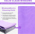 Window Cleaning Cloth, Glass Cloth, Cleaning Cloth, Streaks Schatches Free (Purple 1 Pack, Grey 1 Pack)...