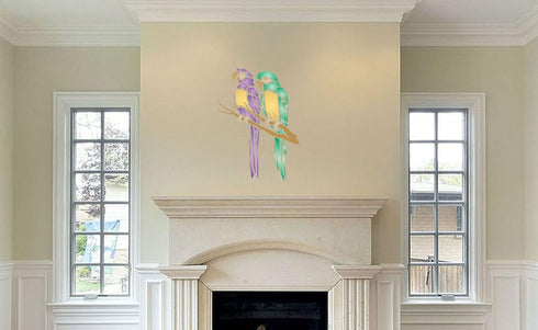 Parrot Stencil, 10.5 x 14 inch (XL) - Animal Wildlife Macaw Bird Stencils for Painting Template...