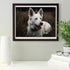 IPISSOI DIY Diamond of Painting Kits White Shepherd Full Drill Round Diamond Embroidery Cross Stitch Mosaic Crystal Rhinestone Arts and Crafts Gem...