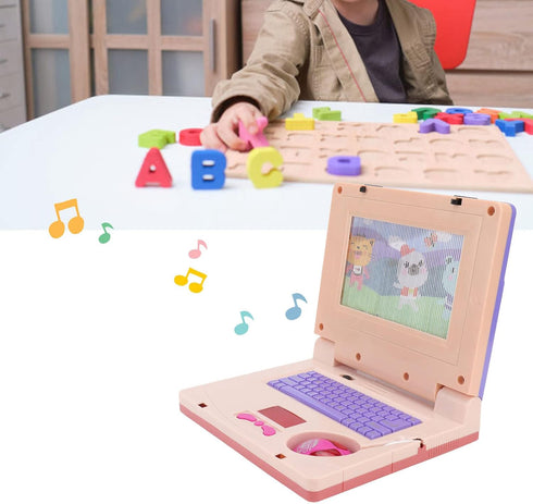 RiToEasysports Kids Learning Laptop, Plastic High Simulation Educational Toddler Learning Computer Toy with Mouse ( Retractable Mouse) Electronic ...