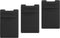 TalkWorks Phone Credit Card Holder Adhesive Wallet Compatible w/ iPhone 15 Pro/15 Pro Max, 14/14 Plus, 13/13 Mini - Stick On ID Pocket (Black, Pac...