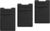 TalkWorks Phone Credit Card Holder Adhesive Wallet Compatible w/ iPhone 15 Pro/15 Pro Max, 14/14 Plus, 13/13 Mini - Stick On ID Pocket (Black, Pac...