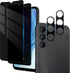 2+2 Pack Samsung Galaxy A15 5G Privacy Screen Protector With Camera Lens Protector For Galaxy A15 5G Screen Protector, Full Coverage, Case Friendl...