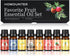 Fruit Essential Oil for Diffusers Natural Fruity Fragrance Oil for Candle & Soap Making - Grape, Citrus and More Diffuser Oils Scents for Home, Su...