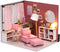 Flever Dollhouse Miniature DIY House Kit Creative Room with Furniture and Cover for Romantic Valentine's Gift(Love You Forever)...
