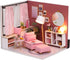 Flever Dollhouse Miniature DIY House Kit Creative Room with Furniture and Cover for Romantic Valentine's Gift(Love You Forever)...