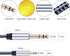 Tiierzon 1/8 to 1/4 Stereo Cable 6Ft, 6.35mm 1/4" Male to 3.5mm 1/8" Male TRS Bidirectional Stereo Audio Cable Jack for Guitar, Home Theater Devic...