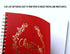 Gold Foil Christmas Memory Book, 8.5"x9" 90 Blank Pages, Keepsake Scrapbook Album for Families (Red/Gold)...