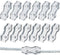 Maitys Poly Rope Connector Wires Splicer Galvanized Steel Connector for Electric Fences (12)...