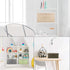 2 Pack Storage Boxes with Lids and Handles, Collapsible Linen Storage Bins Organizer Containers Baskets Cube with Removable Divider for Home Bedro...