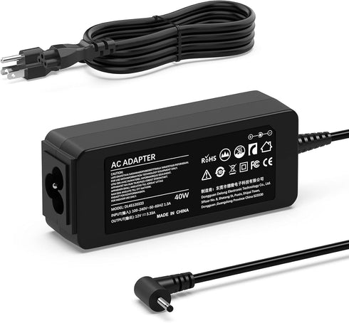 40W AC Adapter Charger Compatible with Samsung 11.6" Chromebook 3 2 303C, 500C, 501C, 503C, XE303C12, XE500C12, XE500C13, XE501C13, XE503C12, XE50...