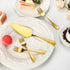 Cake Knife and Server Set with 6 Pcs Cake Forks,Wedding Cake Cutting Set for Birthday Anniversary Parties and Festival(8 PCS, Gold)...