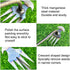 Weed Removal Tool, 2024 New Garden Weeding Tools Manganese Steel Hand Weeder Tool with Handle, 4 Teethes Dual Purpose Manual Weeders Tool Weed Pul...
