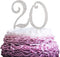 20 Years Birthday Cake Topper - New Best Crystal Rhinestone 20th Wedding Anniversary Or 20 Years Old Cake Topper Party Decoration Silver...
