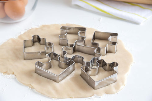 Fox Run Cookie Cutter Set, Puzzle Pieces Cookie Cutter Set...