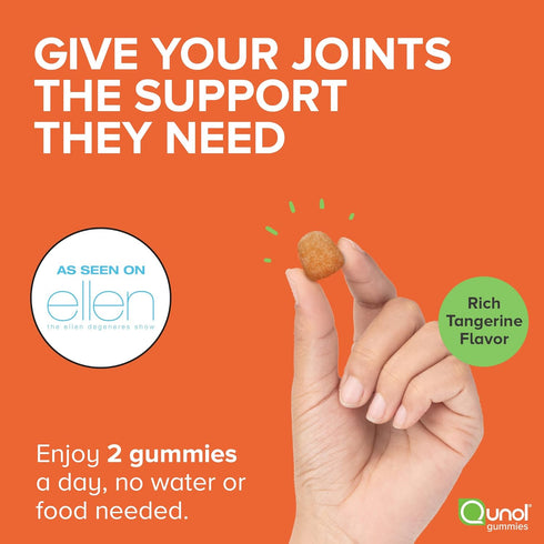 Qunol Turmeric and Ginger Gummies - Joint Support Supplement with Ultra High Absorption, 90 Count Vegan and Gluten Free Gummies...