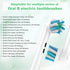 Toothbrush Braun Oral B Replacement Heads - Floss Cross Action - Electric Toothbrush Heads - Compatible Oral B Pro 1000/2000/3000/5000/6000, 4PC...