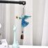 MrMrKura Metal Angel Wind Chime Hanging Decoration Ornament Bells Wing Angel Bell Decorative Hanging Bells, Gifts for Home Garden Decor Crafts (Bl...