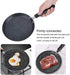 plplaaoo Crepe Pan,Non Stick Frying Pan Skillet,Uniform Heating Aluminum Egg Omelette Pan with Comfortable Handle,Induction Cooker Cooking Pan for...