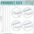 Outus 80 Pcs ABS Plastic Tube White Bars Rod Hollow Tubing Connector Plastic Rod for DIY Crafts Sand Table Architectural Model Making, 4 Sizes (Ro...