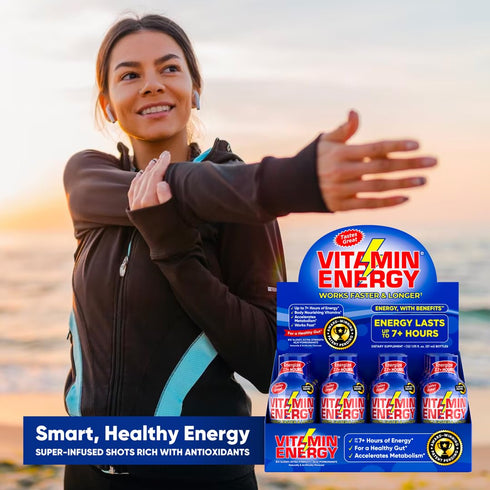Vitamin Energy B12 Energy Drink Shots, Acai Pomegranate Flavor, Up to 7+ Hours of Energy, 1.93 Fl Oz, 4 Count...