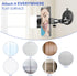 Suction Cup Mirror Phone Holder with Light, Travel Wall Phone Camera Mount for Makeup Content Creator Essentials, Mirror Tripod for Bathroom Kitch...
