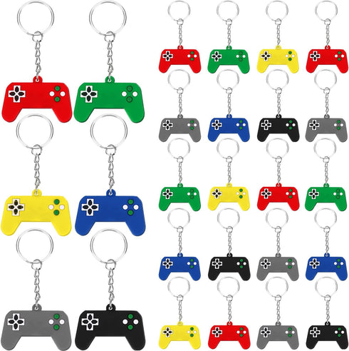 Yaomiao 36 Silicone Video Game Controller Keychains, Unisex, Multicolor, 6 Colors, Party Favors, Shape, Kid...
