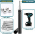 Blulu 9/16"(14mm) Power Nut Driver, Nut Runner Hollow Socket with 1/4" Hex Shank, Fit Long Bolts and Ductwork Power Nut Driver for Overhead Fasten...