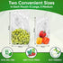 30-Pack (15M, 15L) - Extend Shelf Life, Reusable Produce Bags For Refrigerator, Keeps Fruits, Vegetables & Herbs Fresh Longer, Reusable Vegetable ...