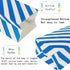 Blue Striped Paper Bags Mini Party Favor Bags for Kids Birthday Party Supplies (50 CT 3.5×2.3×7 in)...