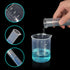 APLANET Plastic Graduated Cylinders and Beakers, 10ml, 25ml, 50ml, 100ml Cylinders with 50ml, 100ml, 250ml, 500ml, 1000ml Beakers and 1 Tube Brush...